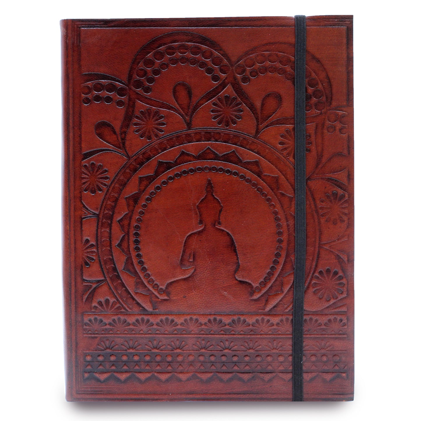 Notebook with strap - Tibetan Mandala - Medium