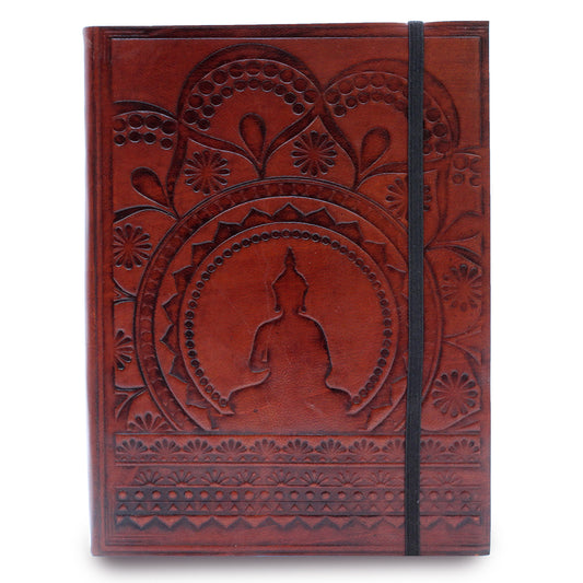Notebook with strap - Tibetan Mandala - Medium