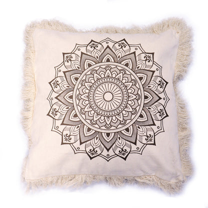 Mandala Cushion Cover - Lotus - Bronze - 60 x 60 cm