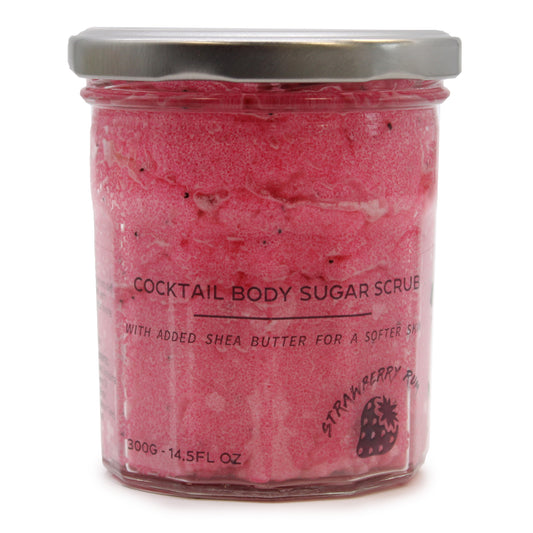 Fragranced Sugar Body Scrub - Strawberry Rum - 300 g