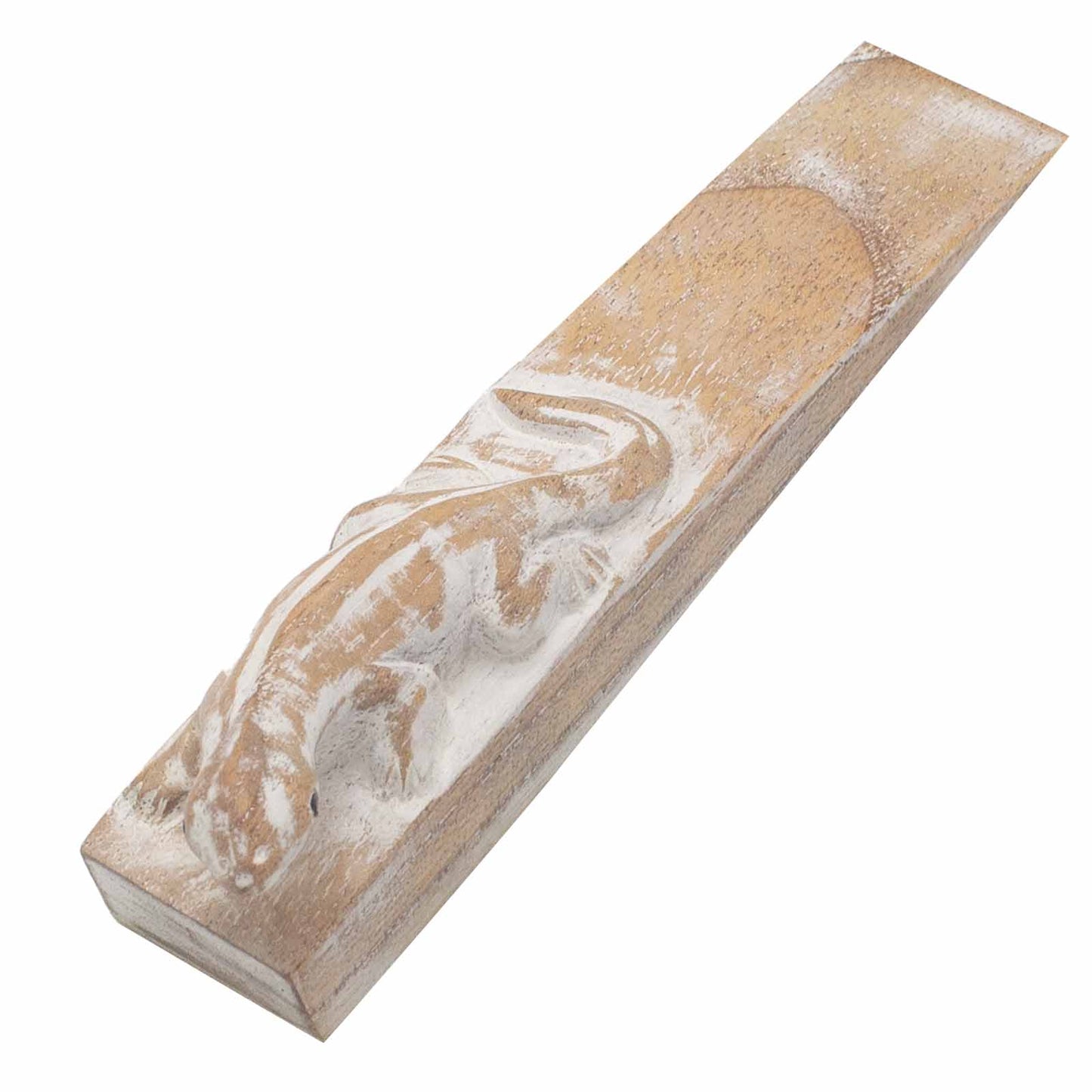 Hand-Carved Doorstop - Gecko