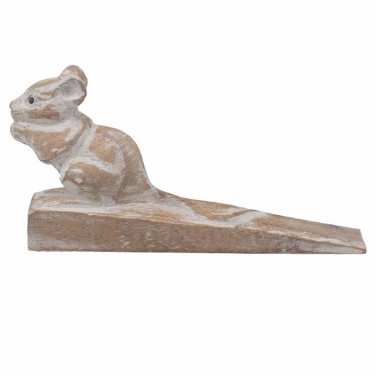 Hand-Carved Doorstop - Dormouse