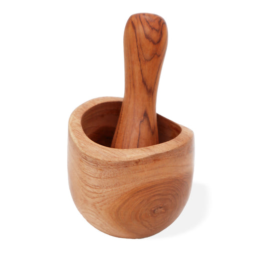 Ergo Teak Pestle & Mortar - Small