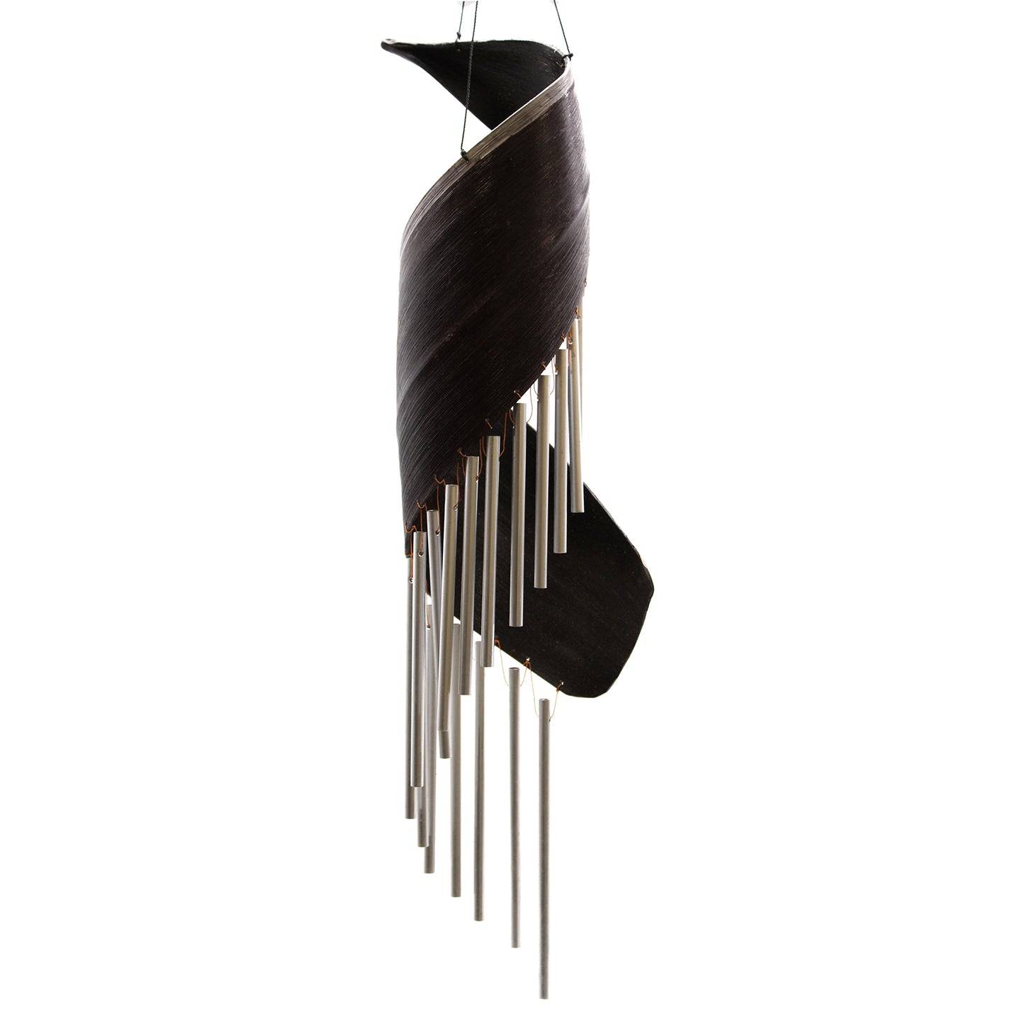 Coconut Leaf Windchimes - Chocolate
