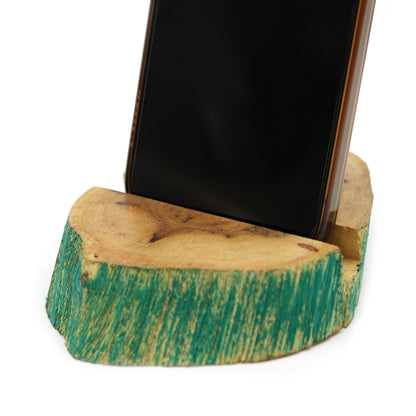 Phone Holder - Gamal Wood - Greenwash - Large