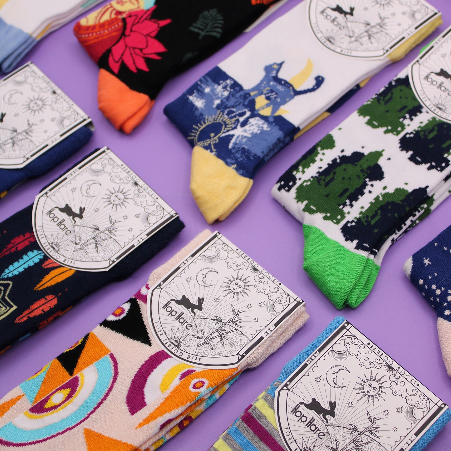 Hop Hare Bamboo Socks - Ganesha - Small / Medium (3.5 - 6.5)