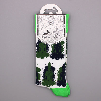 Hop Hare Bamboo Socks - Bali Buddha - Small / Medium (3.5 - 6.5)