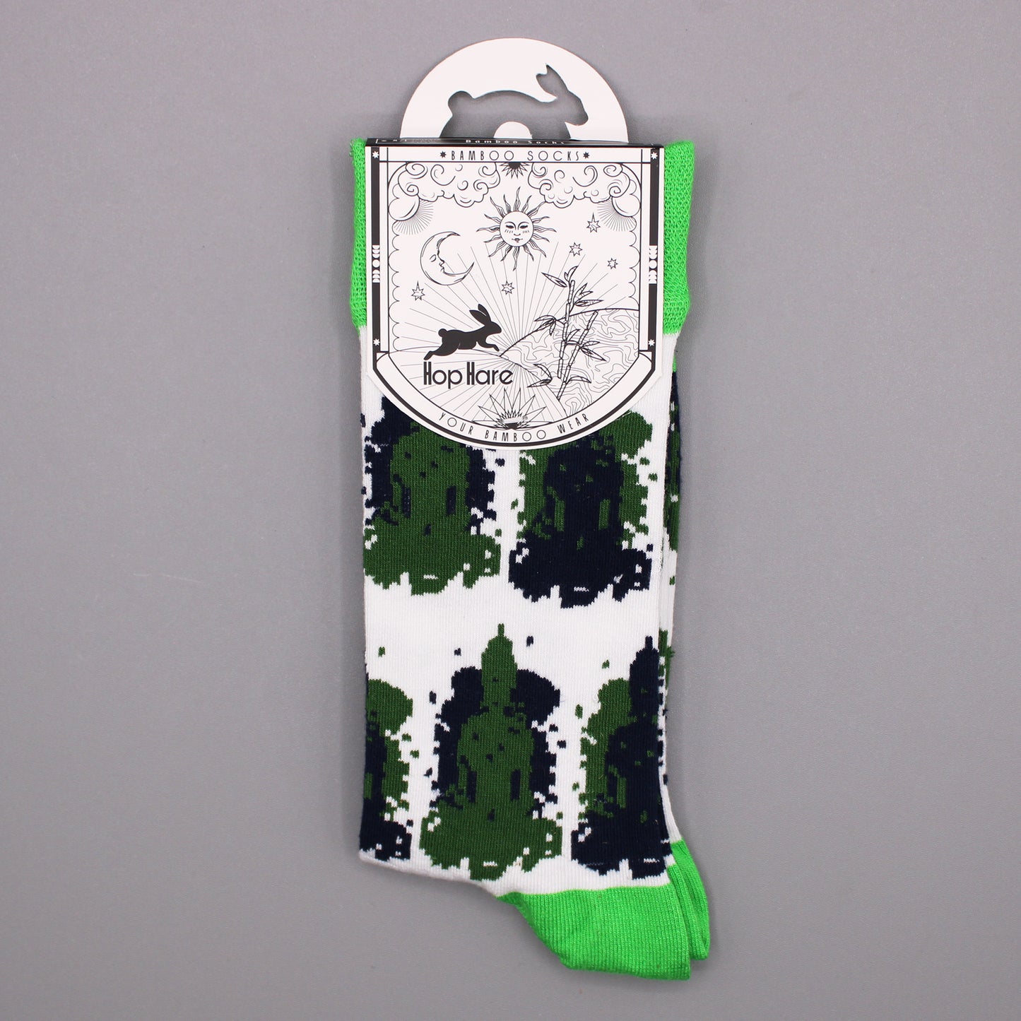 Hop Hare Bamboo Socks - Bali Buddha- Medium / Large (7.5 - 11.5)