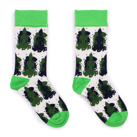Hop Hare Bamboo Socks - Bali Buddha- Medium / Large (7.5 - 11.5)