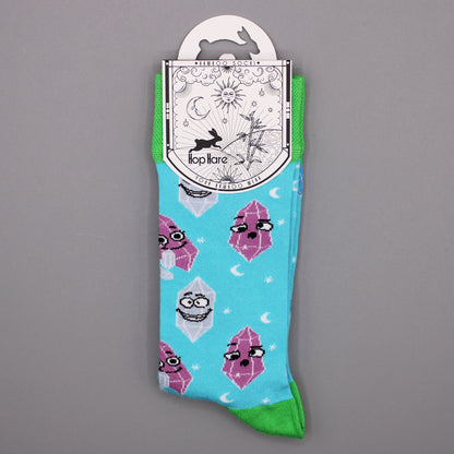 Hop Hare Bamboo Socks - Lucky Gemstones- Medium / Large (7.5 - 11.5)