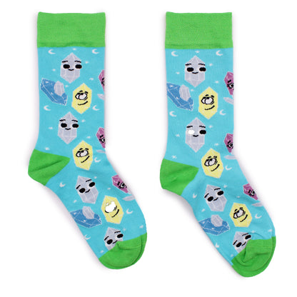 Hop Hare Bamboo Socks - Lucky Gemstones- Medium / Large (7.5 - 11.5)
