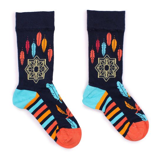 Hop Hare Bamboo Socks - Dreamcatcher - Medium / Large (7.5 - 11.5)