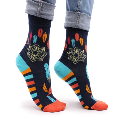 Hop Hare Bamboo Socks - Dreamcatcher - Small / Medium (3.5 - 6.5)