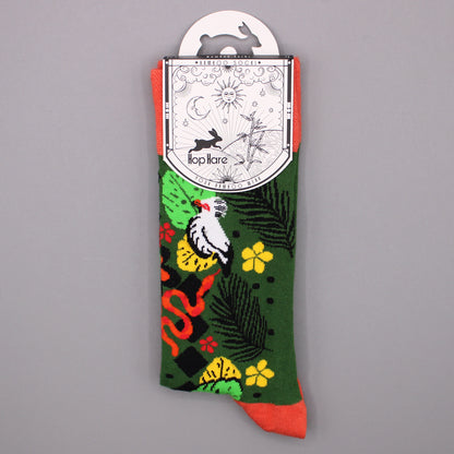 Hop Hare Bamboo Socks - Bali Jungle - Small / Medium (3.5 - 6.5)