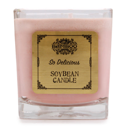 Soybean Wax Scented Candle in Chunky Jar - So Delicious