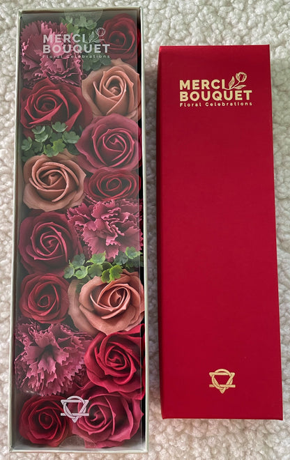 Vintage Roses Soap Flowers - Long Box