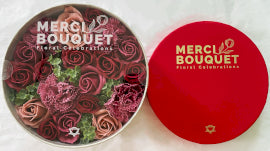 Vintage Roses Soap Flowers - Round Box