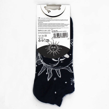 Hop Hare Bamboo Socks - Low Cut - Sun and Moon - Medium / Large (7.5 - 11.5)