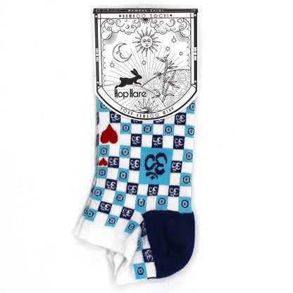 Hop Hare Bamboo Socks - Low Cut - Ohm Evil Eye - Medium / Large (7.5 - 11.5)
