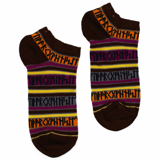 Hop Hare Bamboo Socks - Low Cut - Rune Stones - Medium / Large (7.5 - 11.5)