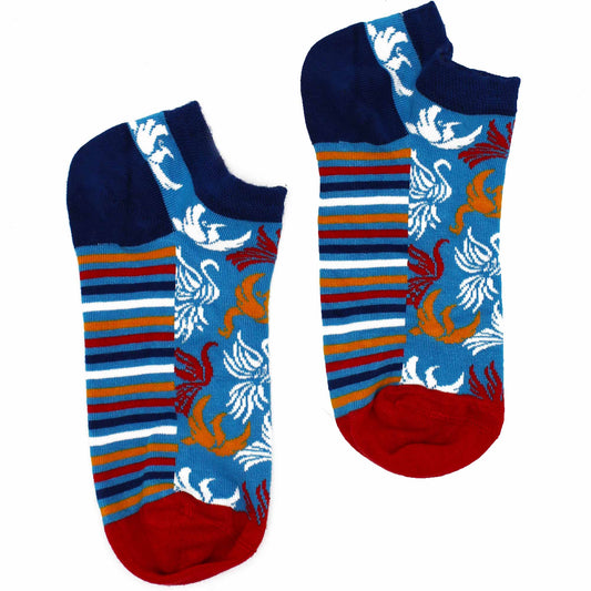 Hop Hare Bamboo Socks - Low Cut - Phoenix - Medium / Large (7.5 - 11.5)