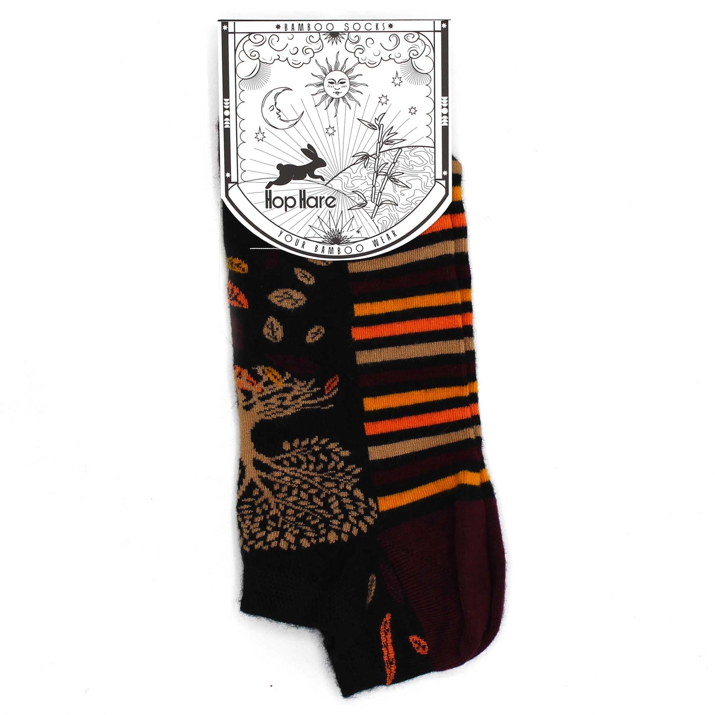 Hop Hare Bamboo Socks - Low Cut - Tree of Life - Small / Medium (3.5 - 6.5)