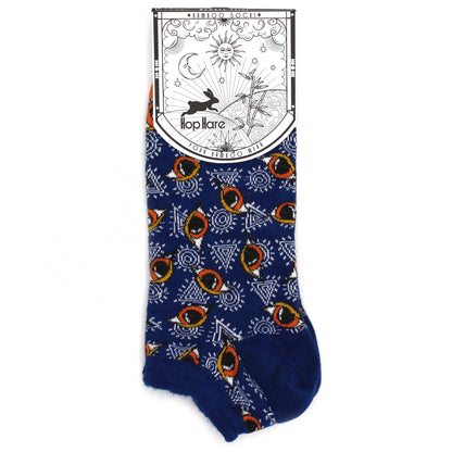 Hop Hare Bamboo Socks - Low Cut - Egyptian Pyramids - Medium / Large (7.5 - 11.5)
