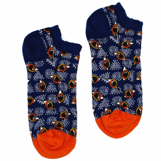 Hop Hare Bamboo Socks - Low Cut - Egyptian Pyramids - Medium / Large (7.5 - 11.5)