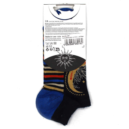 Hop Hare Bamboo Socks - Low Cut - Lunar Phases - Medium / Large (7.5 - 11.5)