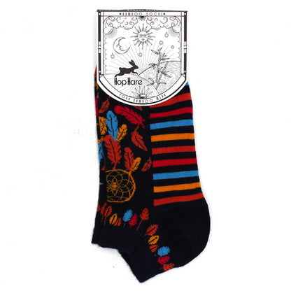 Hop Hare Bamboo Socks - Low Cut - Dreamcatcher - Small / Medium (3.5 - 6.5)