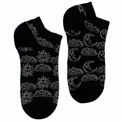 Hop Hare Bamboo Socks - Low Cut - Day and Night - Small / Medium (3.5 - 6.5)