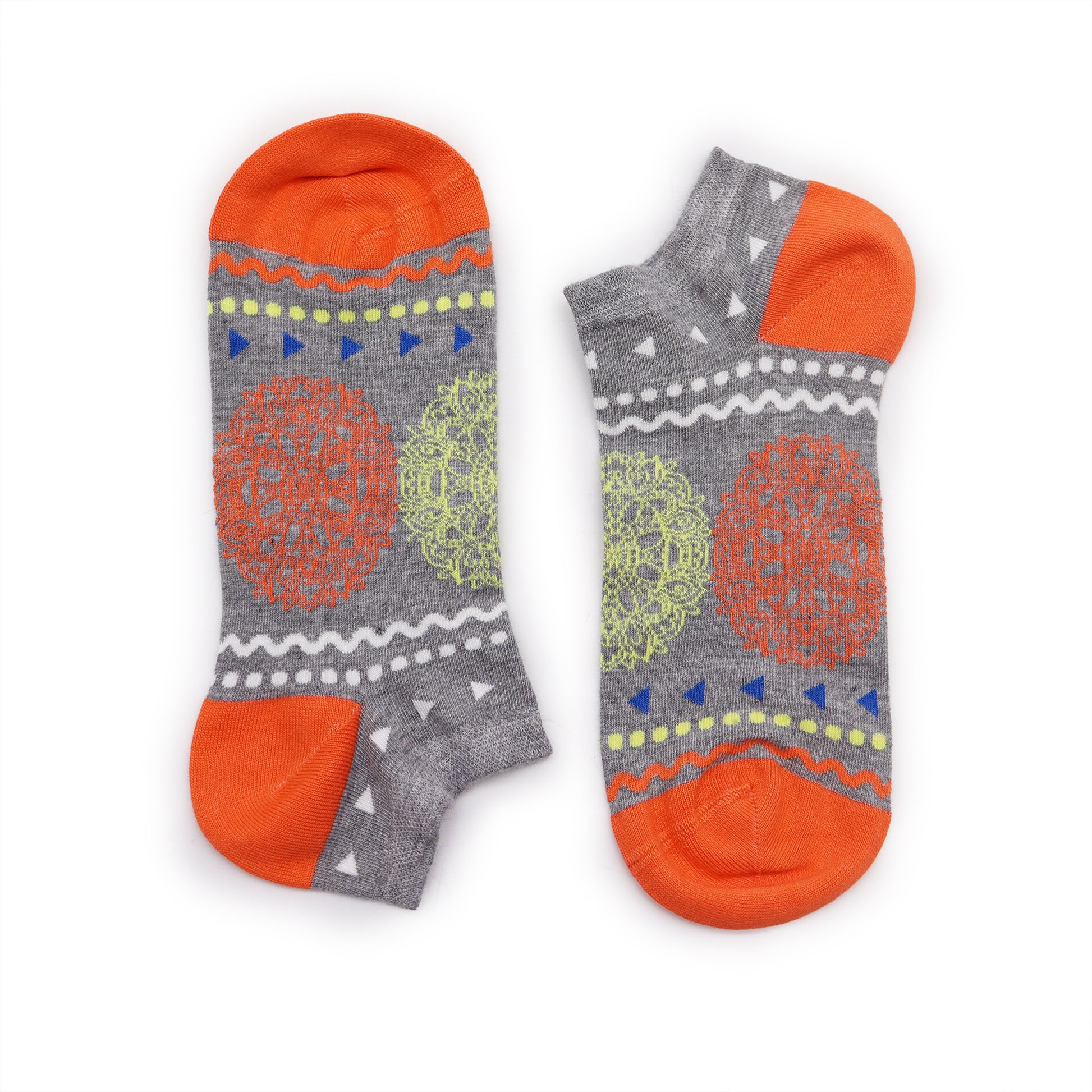 Hop Hare Bamboo Socks - Low Cut - Flowers of Life - Small / Medium (3.5 - 6.5)