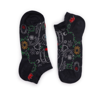Hop Hare Bamboo Socks - Low Cut - Hamsa - Small / Medium (3.5 - 6.5)