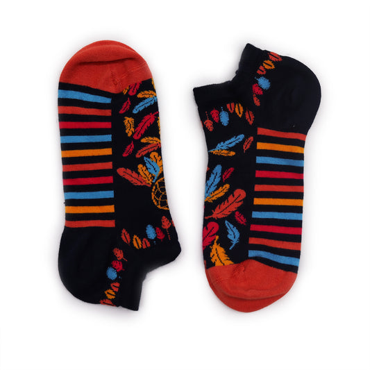 Hop Hare Bamboo Socks - Low Cut - Dreamcatcher - Small / Medium (3.5 - 6.5)