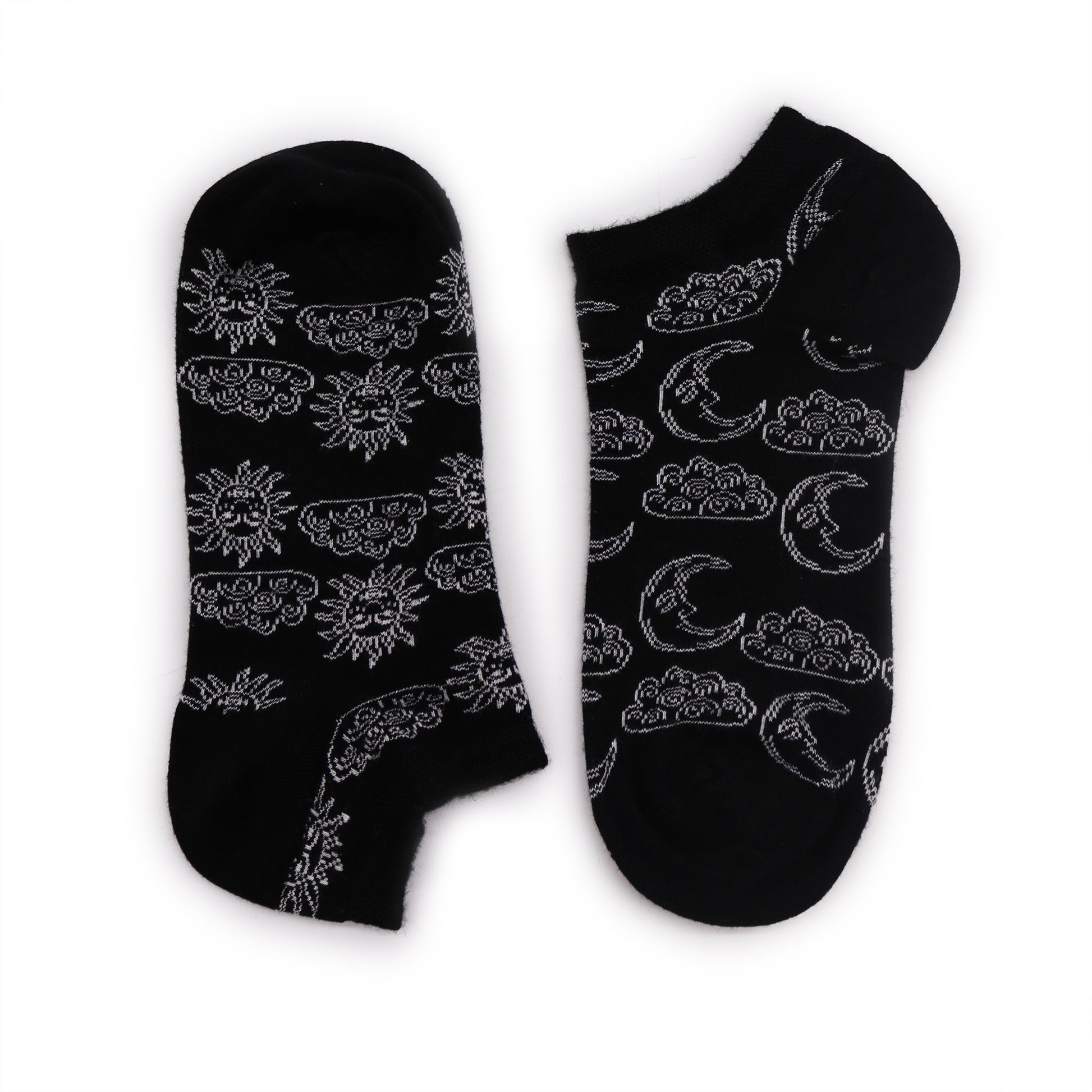 Hop Hare Bamboo Socks - Low Cut - Day and Night - Small / Medium (3.5 - 6.5)