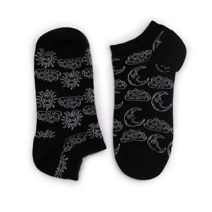 Hop Hare Bamboo Socks - Low Cut - Day and Night - Small / Medium (3.5 - 6.5)