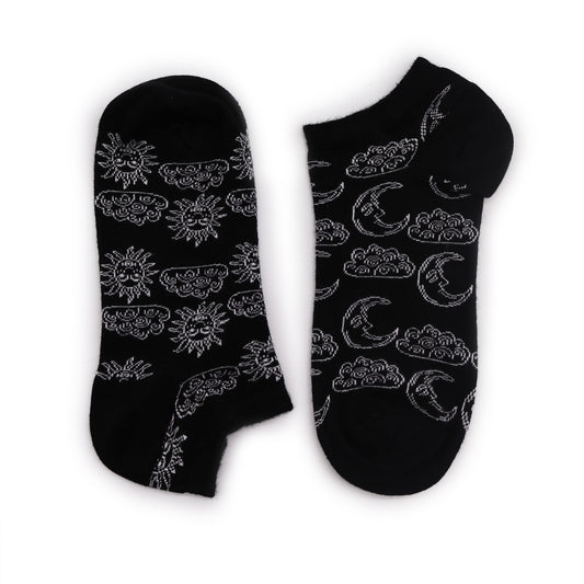 Hop Hare Bamboo Socks - Low Cut - Day and Night - Small / Medium (3.5 - 6.5)