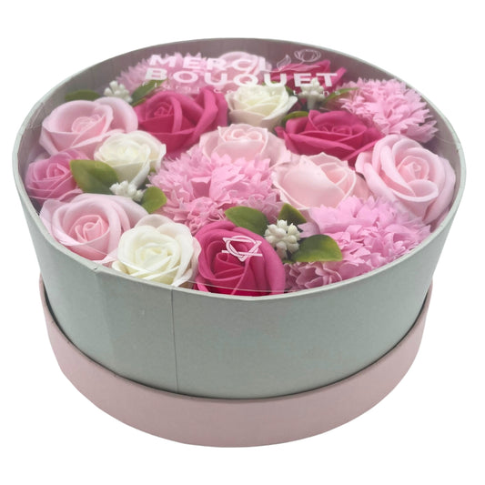 Baby Blessings Soap Flowers - Pinks in Round Box