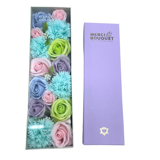 Baby Blessings Soap Flowers - Blues in Long Box