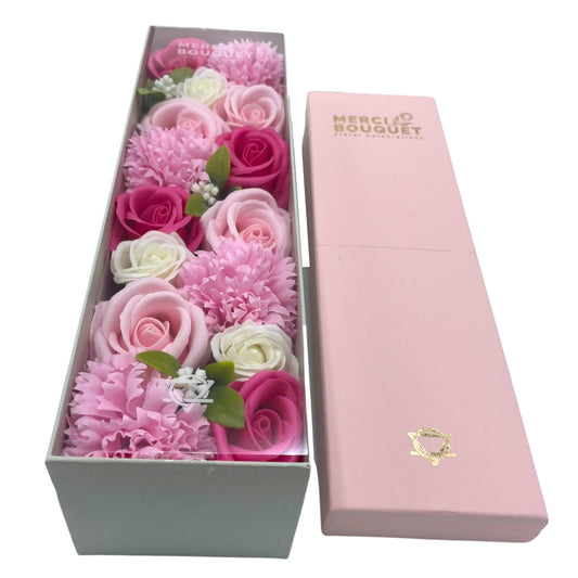 Baby Blessings Soap Flowers - Pinks in Long Box