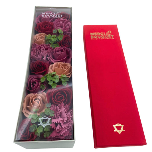 Vintage Roses Soap Flowers - Long Box
