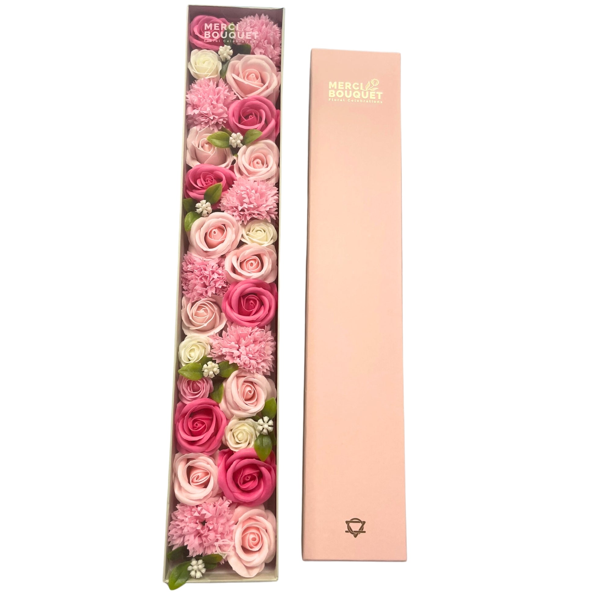 Baby Blessings Soap Flowers - Pinks in Extra Long Box