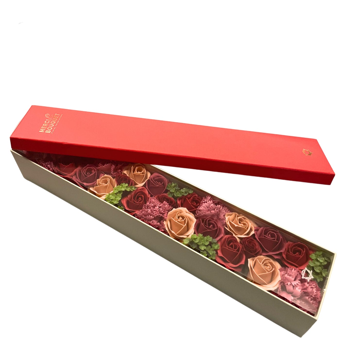 Vintage Roses Soap Flowers - Extra Long Box