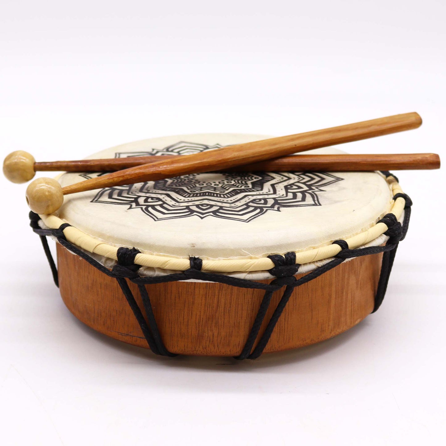 Shamanic Drum with Sticks - Mandala - 20 cm