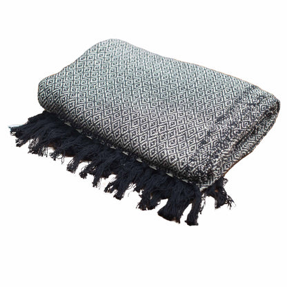 Boho Comfort Throw - 140 x 200 cm - Charcoal