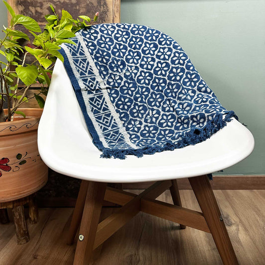 Handmade Indigo Runner - 170 x 60 cm - Madjid Tiles