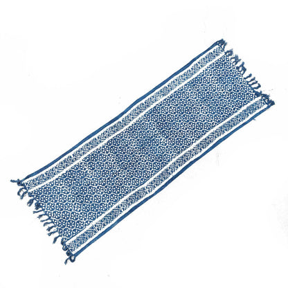 Handmade Indigo Runner - 170 x 60 cm - Madjid Tiles
