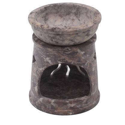 Soapstone Oil Burner - Sun & Stars - Small - 8 cm