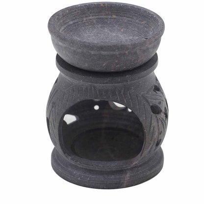 Soapstone Oil Burner - Om - Small - 8 cm