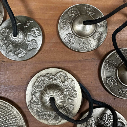 Tibetan Tingsha Cymbals - Seven Charkra - 7 cm